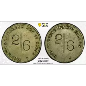 No Date Token TC-686435 White Metal Merritt & Langley's (2)