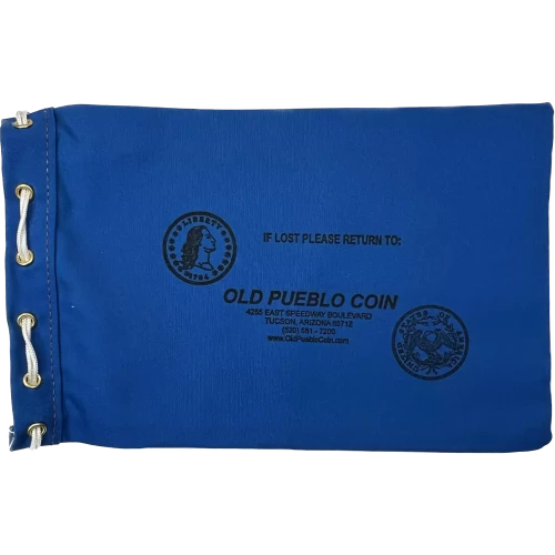 Old Pueblo Coin Drawstring Canvas Bag - 11