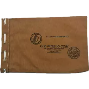 Old Pueblo Coin Drawstring Canvas Bag - 11