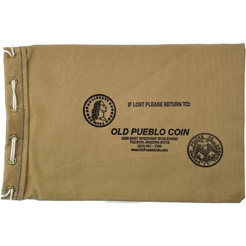 Old Pueblo Coin Drawstring Canvas Bag - 11