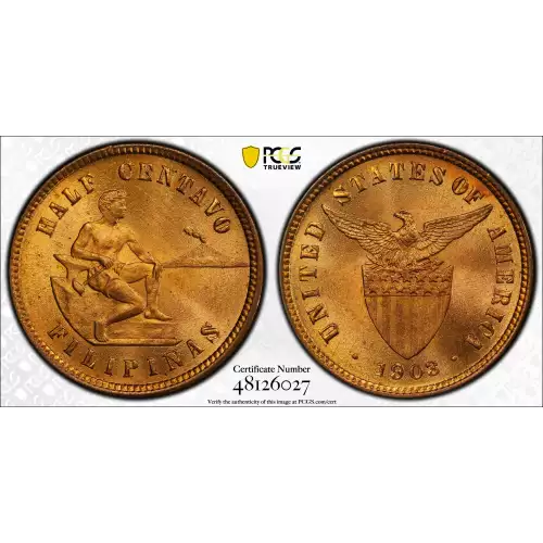 Philippine Issues -Bronze Coinage-Half Centavo -Bronze