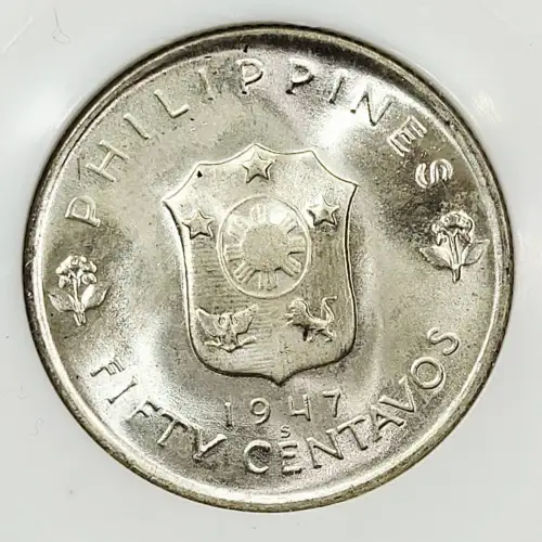 PHILIPPINES Silver 50 CENTAVOS (2)