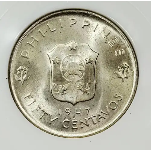 PHILIPPINES Silver 50 CENTAVOS (2)