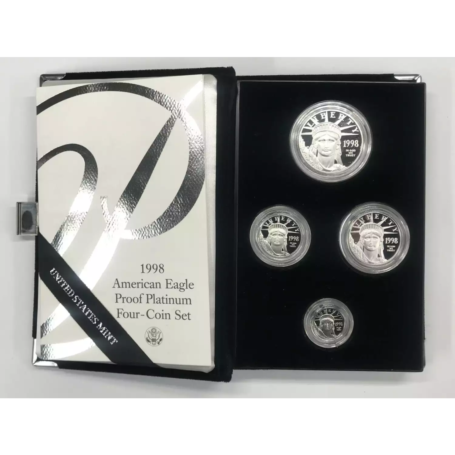Buy 1998-W 4-Coin Proof American Platinum Eagle Set (w/Box