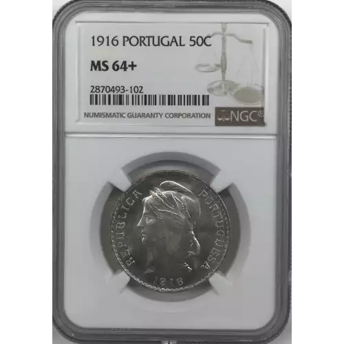 PORTUGAL Silver 50 CENTAVOS