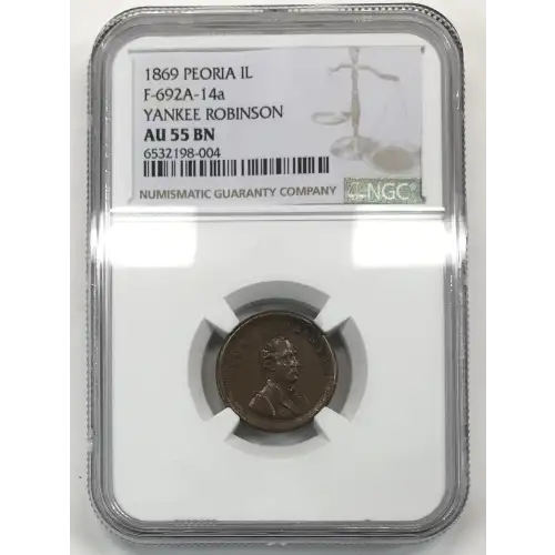 Private Tokens -Civil War Tokens (1860s)-Store Cards-Illinois -- 1 Token (3)