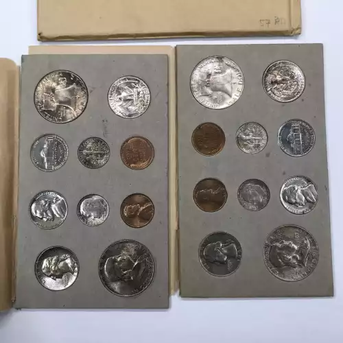 Proof and Mint Sets -Mint Sets--Uncirculated Set PD ($3.64 FV) -- Set (1957, 1958)