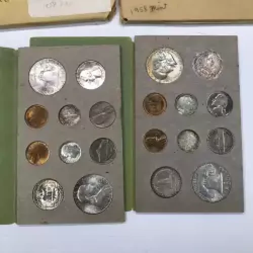Proof and Mint Sets -Mint Sets--Uncirculated Set PD ($3.64 FV) -- Set (1957, 1958)