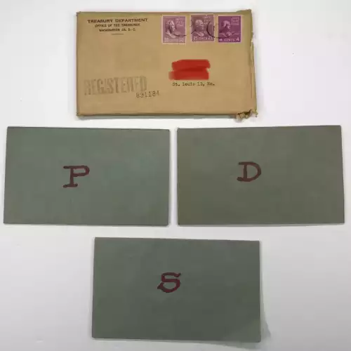 Proof and Mint Sets -Mint Sets--Uncirculated Set PDS ($5.46 FV) -- Set (1951-1954) (5)