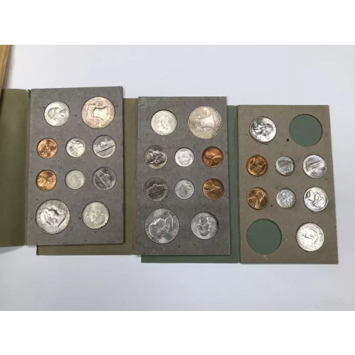 Proof and Mint Sets -Mint Sets--Uncirculated Set PDS ($5.46 FV) -- Set (1951-1954)