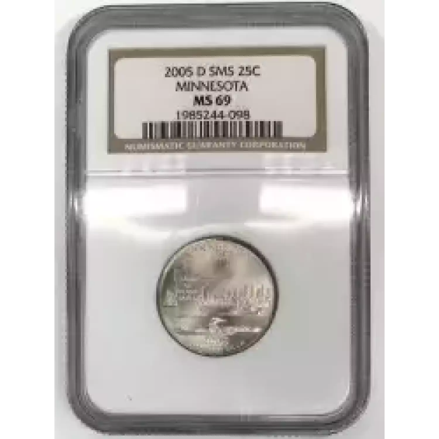 2005-D State Quarter NGC SP-69 Minnesota SMS Satin Finish