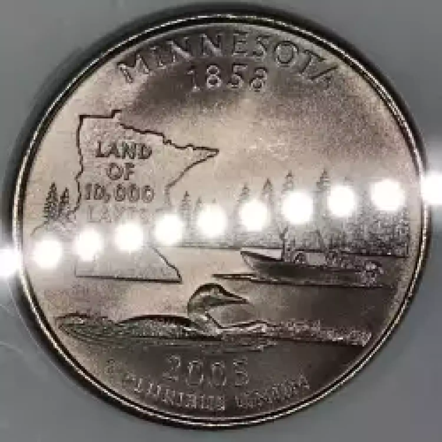 2005-D State Quarter NGC SP-69 Minnesota SMS Satin Finish - Old