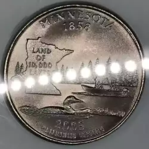 テスタ　マッタ　2005 2005-D State Quarter NGC SP-69 Minnesota SMS Satin Finish
