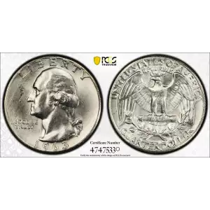 Quarter Dollars-Washington-Silver Coinage