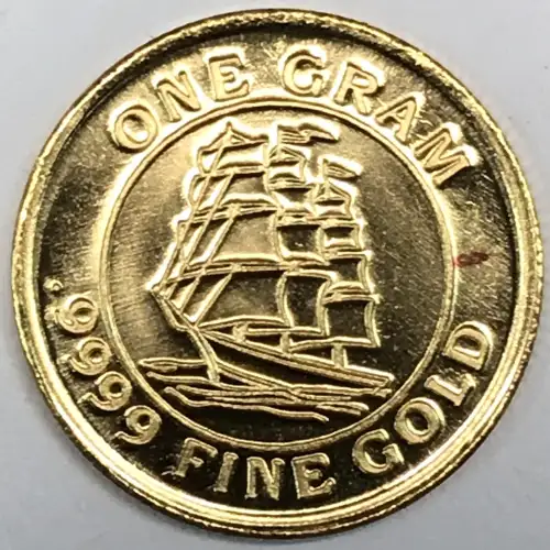 Ship at Sea 1 gram Gold Round - Monarch Precious Metals (MPM) (2)
