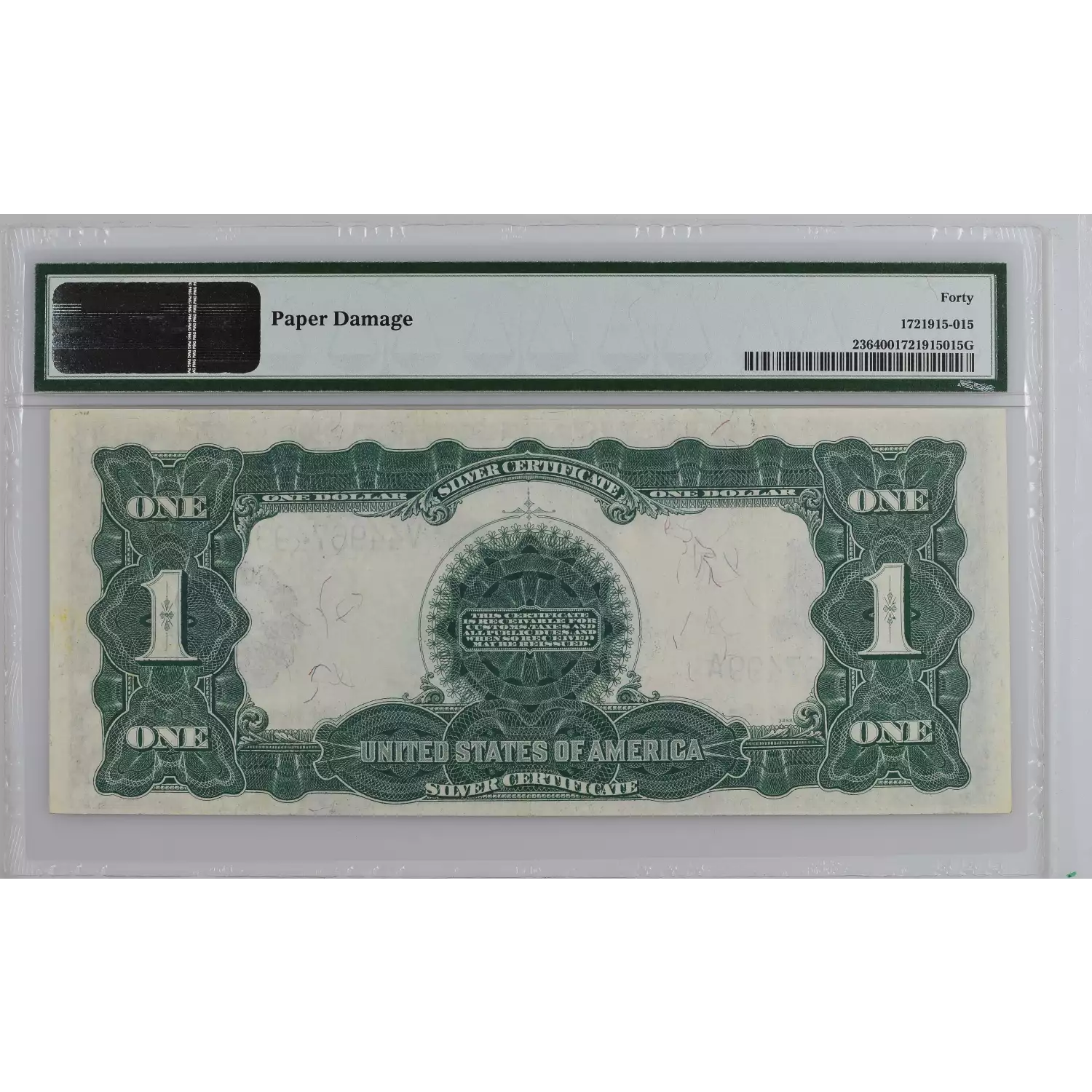 1899 $1 Silver Certificates 236 PMG 40 Old Pueblo Coin 1899 $1 Silver Certificates 236 PMG 40 Old Pueblo Coin