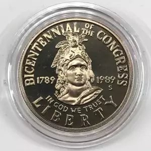 1989-S Congress Bicentennial Proof Clad Half Dollar - Coin Only