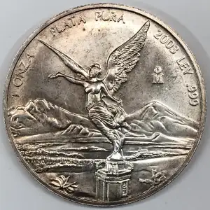 MEXICO Silver Libertad ONZA (Troy Ounce of Silver) 1982-present (generic, any KM#) (2)