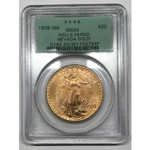 1908 $20 No Motto - Wells Fargo (4)
