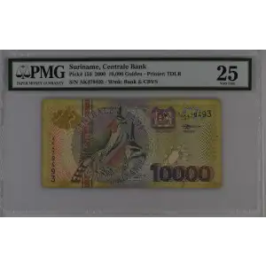 10000 Gulden 1.1.2000, 2000 Issue  Surinam 153 (2)