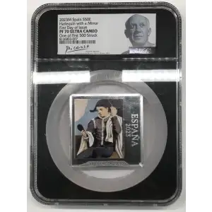 2023M Harlequin with a Mirror First Day of Issue ULTRA CAMEO (2)