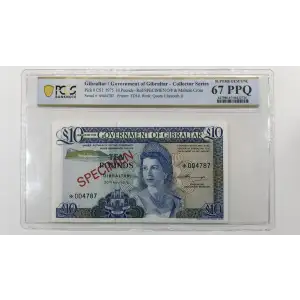 1-20 Pounds , 1975 Issue  Gibraltar CS1