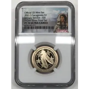 2021 S First Day of Issue 7-Coin Silver Proof Set Official US Mint Set ULTRA CAMEO (2)