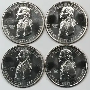 2026 July 4th Privy Mark Declaration of Independence SemiQ Quarter from OBW Roll (2)