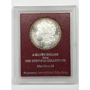 1879 S Morgan Silver Dollar Redfield Collection/Hoard Paramount Holder