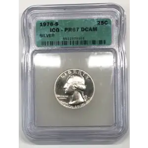 Quarter Dollars-Washington --(1976 Silver Set, 1992-1998 Silver Proof Set)