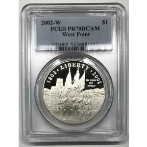 2002-W $1 West Point, DCAM