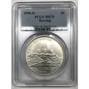 1996-D $1 Rowing