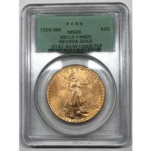 1908 $20 No Motto - Wells Fargo (5)