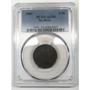 1805 1/2C No Stems, BN (3)