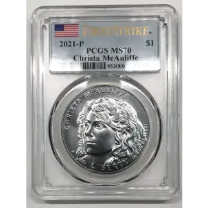2021-P $1 Christa McAuliffe First Strike
