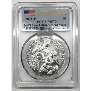 2021-P $1 Nat'l Law Enforcement Mem. First Strike