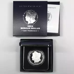 2024-S Proof Morgan Silver Dollar w US Mint OGP Box & COA - San Francisco Mint (3)