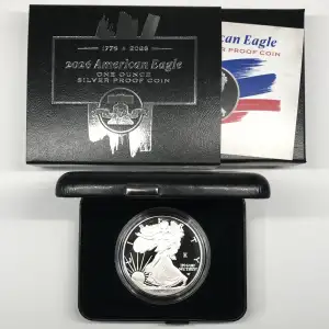 1776-2026-W Liberty Bell 250 Privy Mark Proof Silver Eagle w OGP - Box & COA (3)