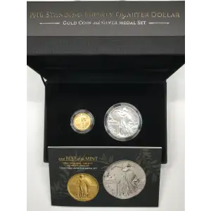 2026 Best of the US Mint Standing Liberty Quarter 1/4oz Gold Coin & Silver Medal