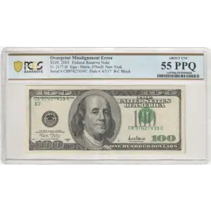 $100 2001  Small Size $100 Federal Reserve Notes 2177-B (2)