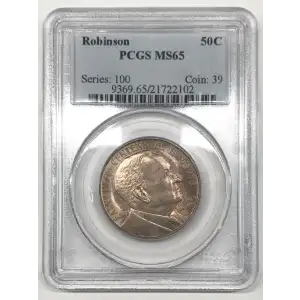 Classic Commemorative Silver--- Robinson Arkansas Centennial 1935-1939-Silver- 0.5 Dollar