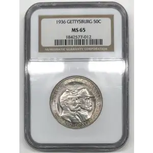 Classic Commemorative Silver--- Battle of Gettysburg 75th Anniversary 1936 -Silver- 0.5 Dollar