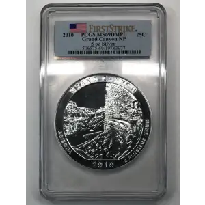 2010 5 oz Silver America the Beautiful Grand Canyon National