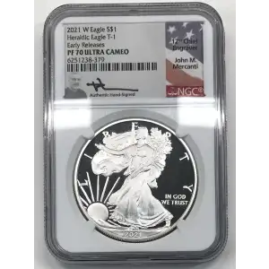 2021 W Heraldic Eagle T-1 Early Releases ULTRA CAMEO