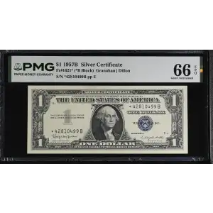 $1 1957-B blue seal. Small Silver Certificates 1621* (2)