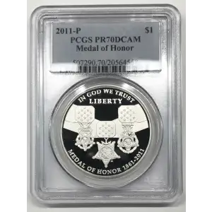 2011-P $1 Medal of Honor, DCAM