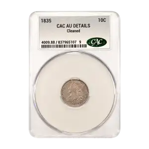 1835 P Capped Bust Dime CACG AU Details (2)