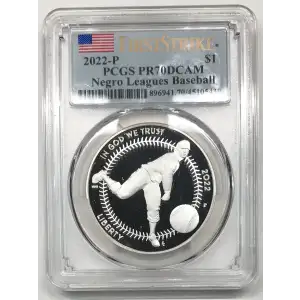 2022-P $1 Negro Leagues Baseball First Strike, DCAM (2)
