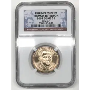 2007 THOMAS JEFFERSON THIRD PRESIDENT