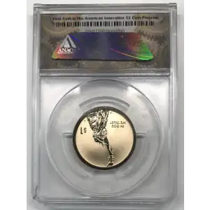 2018 S American Innovation Dollar ANACS PR-70 Reverse Proof Chicago ANA Release DCAM